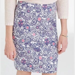 Ann Taylor floral paisley print pencil skirt 0P